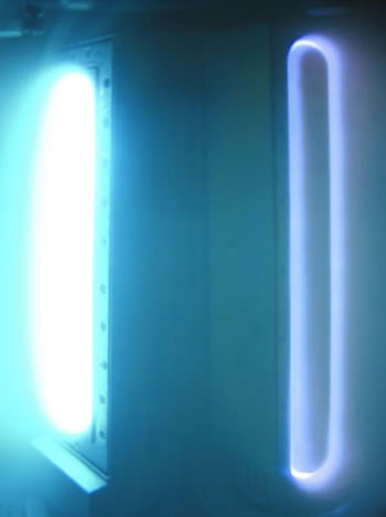 空分氣離濺射工作狀態